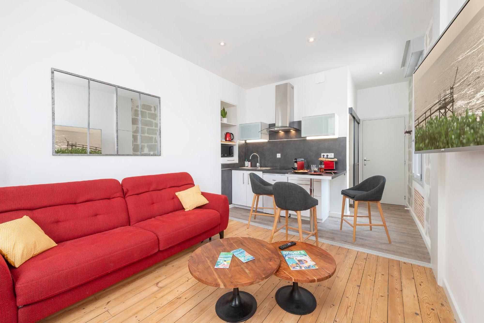 Hyper Centre 14 Rue Valdemaine Apartman Angers Szoba fotó